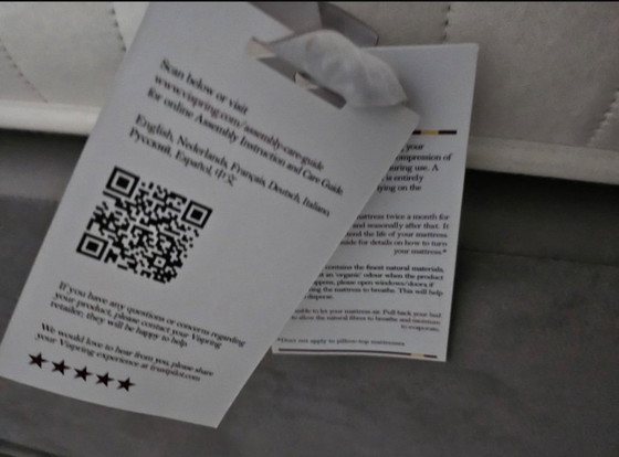 Image 1 of Vispring Lana Boxspring 180x210 - Suede - Limited Edition