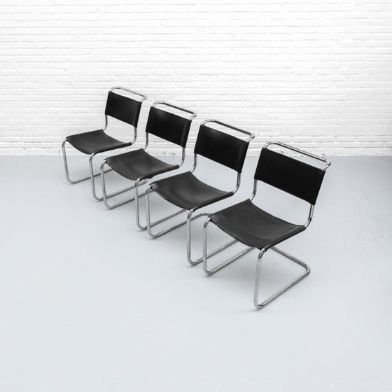 Image 1 of Mart Stam S33 Eetkamerstoelen Set Thonet 1970s