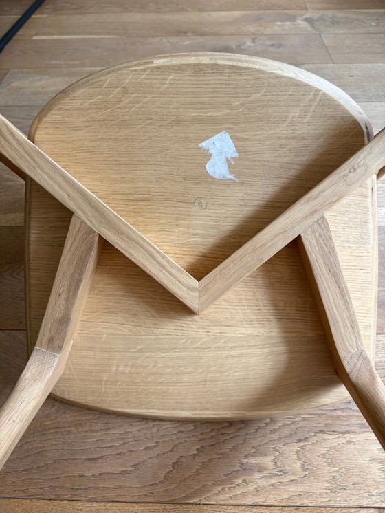 Image 1 of Ethnicraft Bok eetkamerstoel – geolied eiken – vintage staat