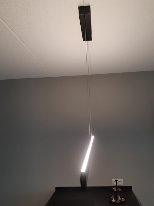 Pendant lamp Runa - Black matt -152cm - 2 Sensor dimmers
