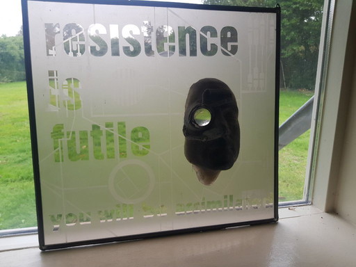 Rob van der Ven glass painting glass sculptures