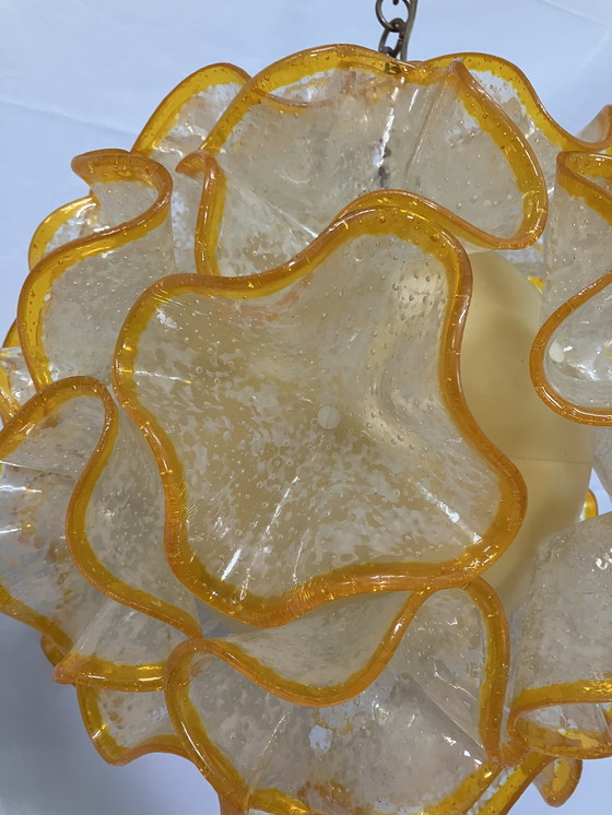 Image 1 of Lampada a sospensione italiana vintage con ciotole stampate in plastica