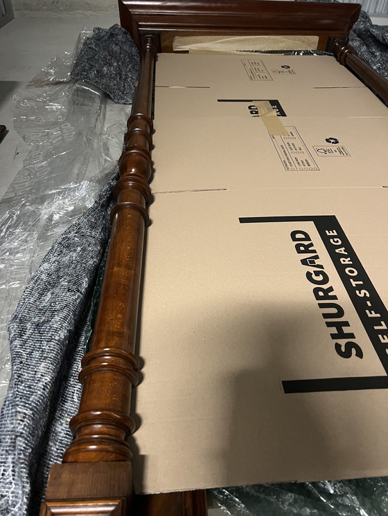 Image 1 of Antieke houten spiegel 