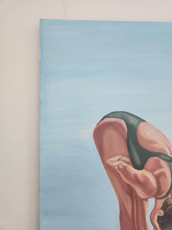 Image 1 of Beautiful Original Painting "In volo N°3" – Hiletia Romano (2023) with Certificate