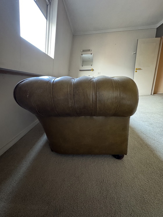 Image 1 of Vintage Chesterfield bank