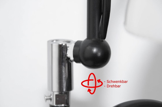 Image 1 of Trumpet lamp floor lamp black glass shade unique