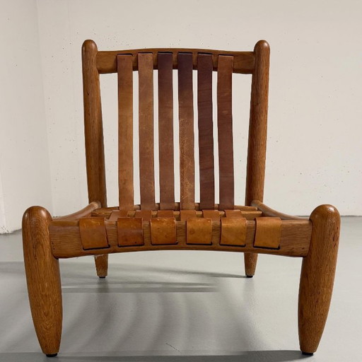 Brutalistische loungestoel jaren 60