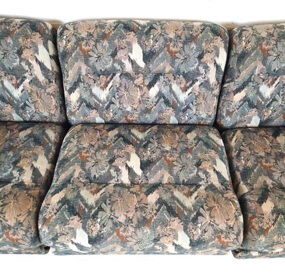 Vintage Modulaire Bank 3 Delig Mid Century Modern Design – Modulaire banken, Textile (photo 8 of 12)
