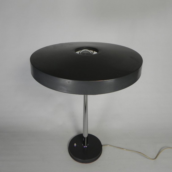 Desk lamp model Timor by Louis Kalff for Philips, 1960s, Table lamps, Metal, Chrome, Grey, Mid Century Modern (photo 2 of 15)