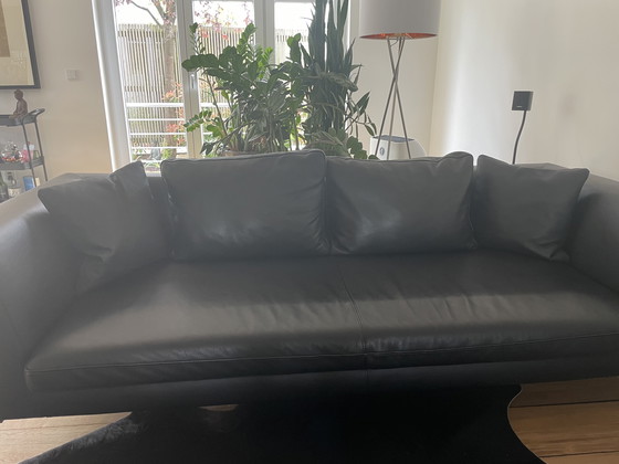 Image 1 of Luxury genuine leather designer couch (2 pieces)