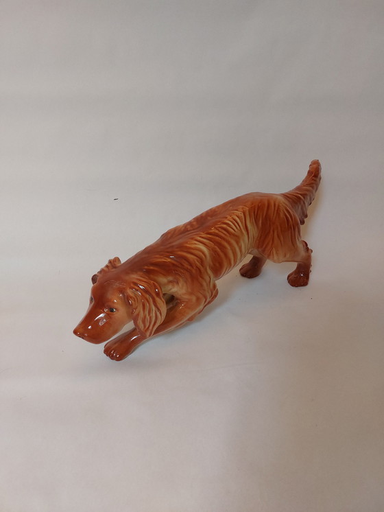 Image 1 of Statue vintage chien setter irlandais