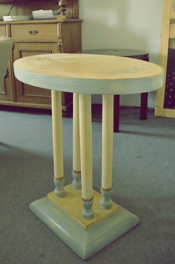 Table d'appoint Art Déco Peinte à la Main, Années 1930 – Tables d'appoint, Art Deco (photo 2 of 5)