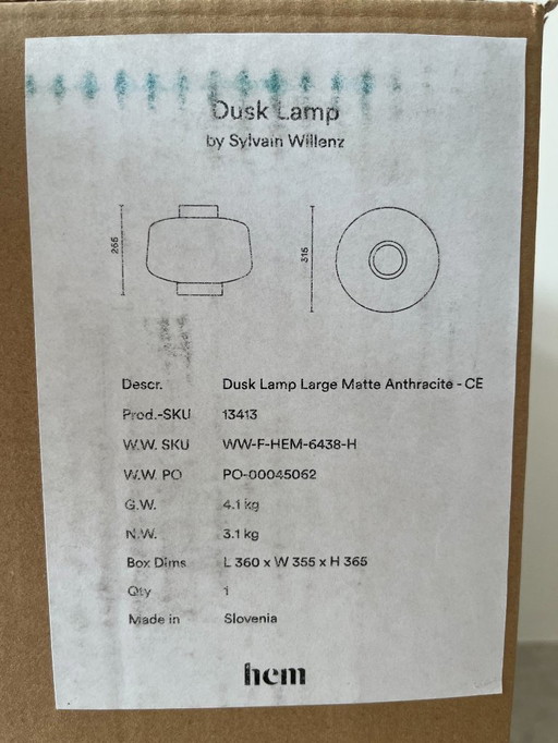2 x Hem Dusk Große Lampe