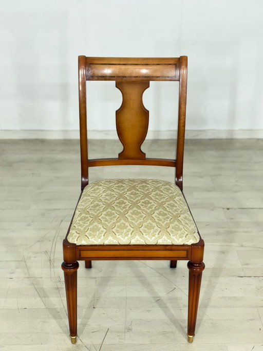 6x Hochwertige Warrings Stühle / Vintage Esszimmerstühle / Kirschbaum Küchenstühle