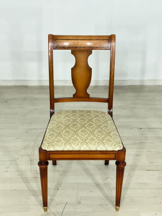 Image 1 of Lot de 6 chaises Warrings de haute qualité / Chaises de salle à manger vintage / Chaises de cuisine en bois de cerisier