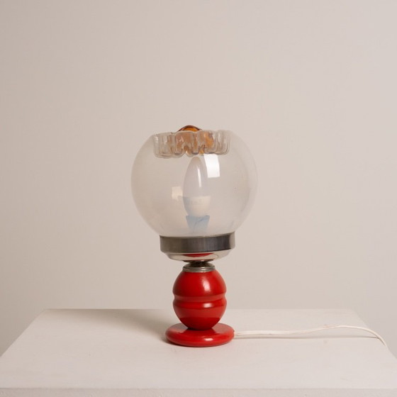Image 1 of Pair of Italian Murano Table Lamps