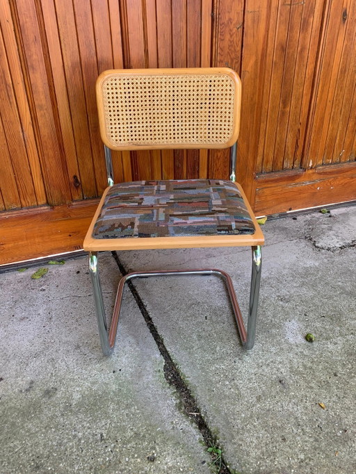1 von 4 Mid-Century Modern italienischer Marcel Breuer B32 Cesca Stuhl, 70er Jahre