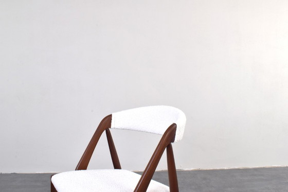 Image 1 of Mid-Century Teak & Boucle Chairs Model 31 by Kai Kristiansen for Schou Andersen, 1960s, Set of 4