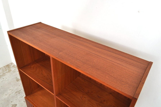 Image 1 of Mid-century Teak compartment cabinet with flap