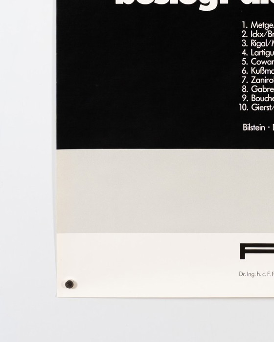 Image 1 of Rallye París-Dakar 1986 – Póster original de Porsche de época – Automovilismo clásico – 102x76cm