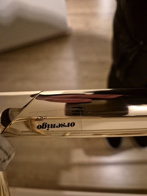 Image 1 of Vintage messing bijzettafel Orsenigo 