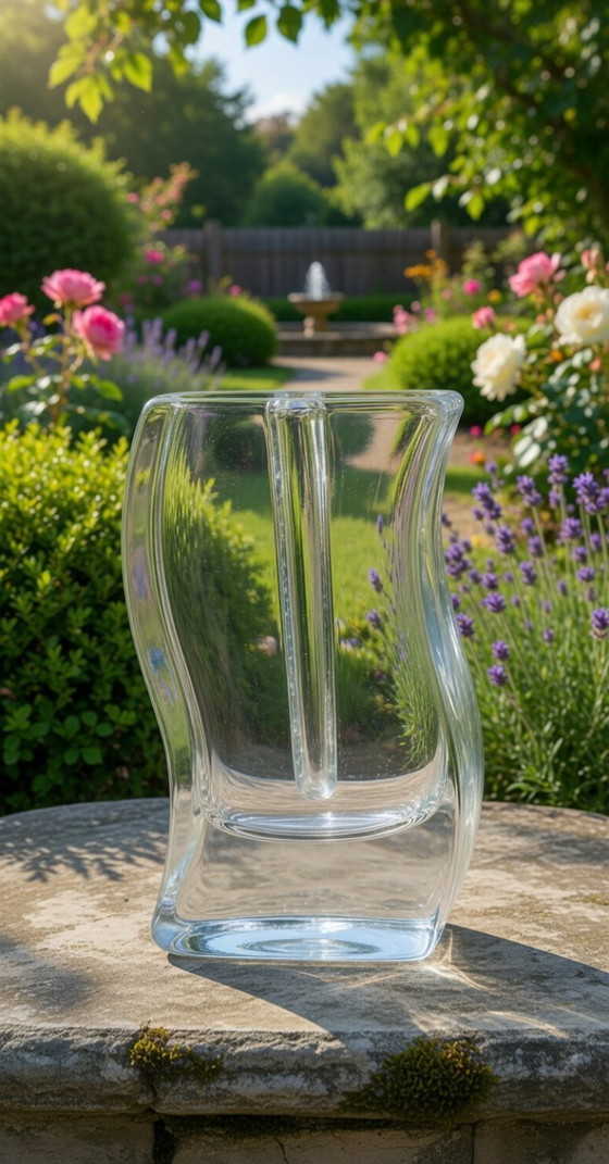 Image 1 of Exclusive Vintage Solifleur Set – Wiesenthalhütte & Walther Glass | 1970s Design Classics