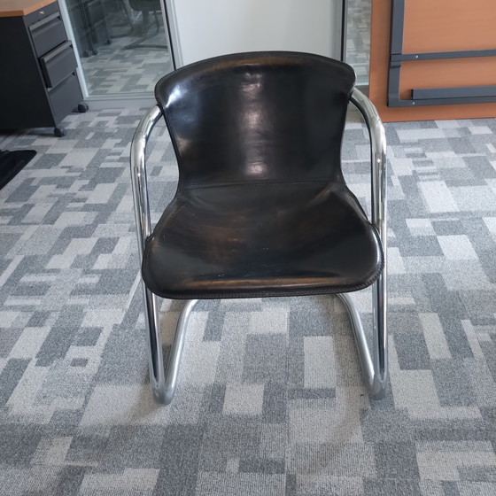 Image 1 of 4 sedie nere Willy Rizzo