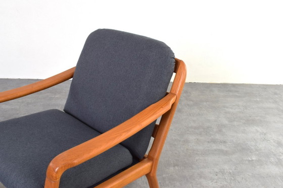 Mid-Century Danish Teak Lounge Chair by Dyrlund, 1970s. – Armchairs, Textile, Wood (photo 10 of 12)
