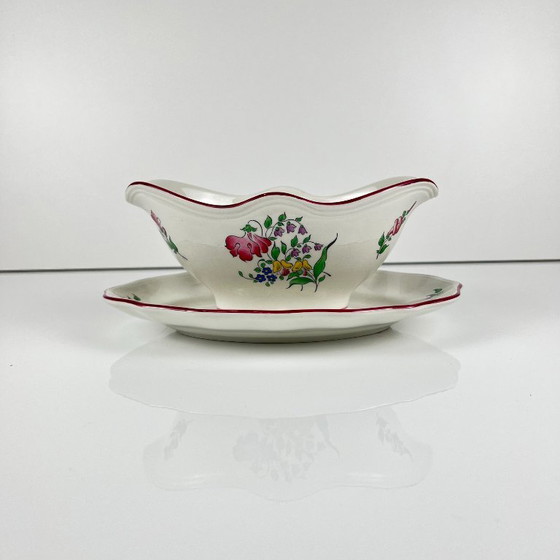 Salsera KG Lunéville, modelo "farola", estampado rosa. – Accesorios de mesa, Ceramic (photo 4 of 7)