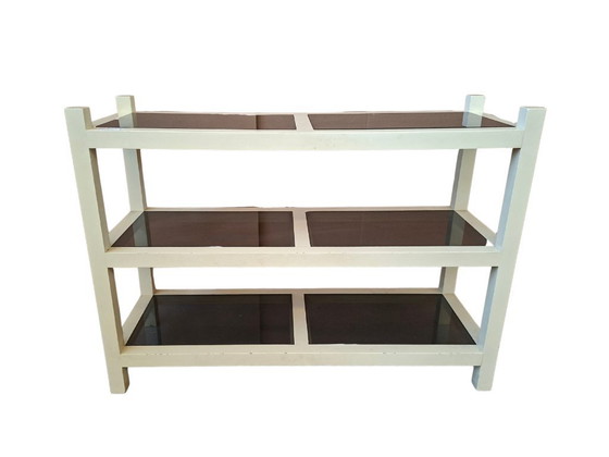 Image 1 of Vintage Bookcase/Console Table – 1990s Postmodern Design