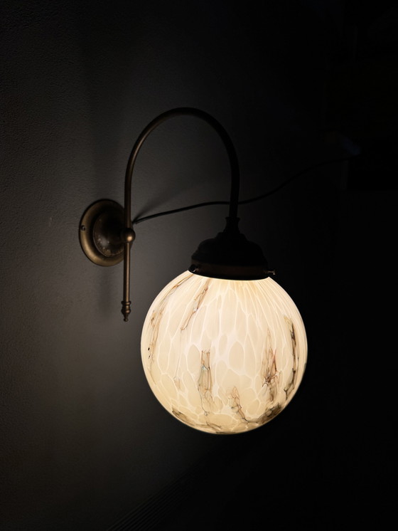 Image 1 of Suggestiva lampada da parete vintage marmorizzata di AGI Verlichting (Almelo)