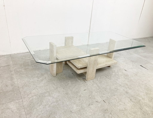 Table basse architecturale vintage