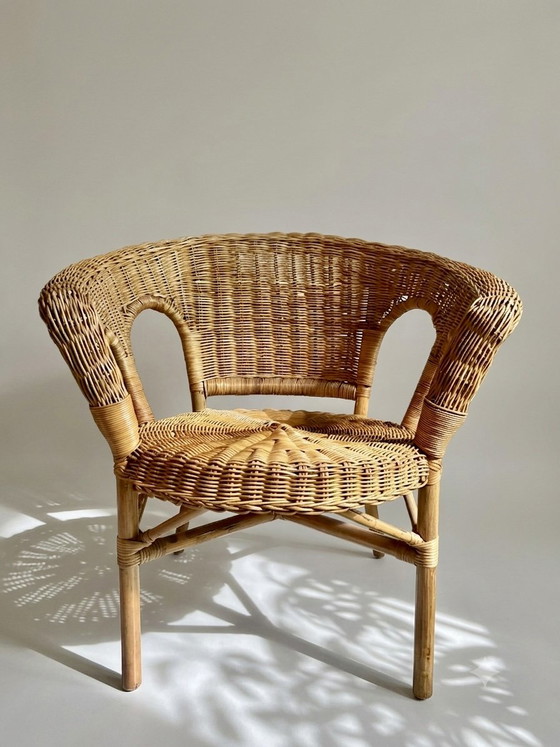 Image 1 of Vintage rattan armchair