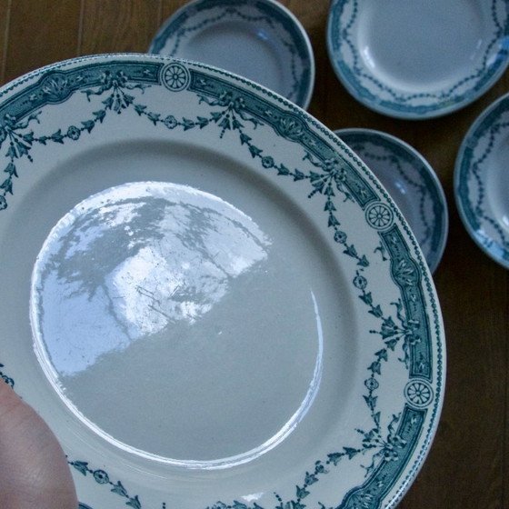 Image 1 of Piatti in pietra di ferro del XIX secolo firmati Moulin des Loups "Provence"