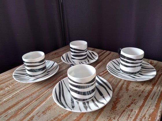 Image 1 of Tazzine/piattini da caffè vintage Galeries Lafayette (Parigi).