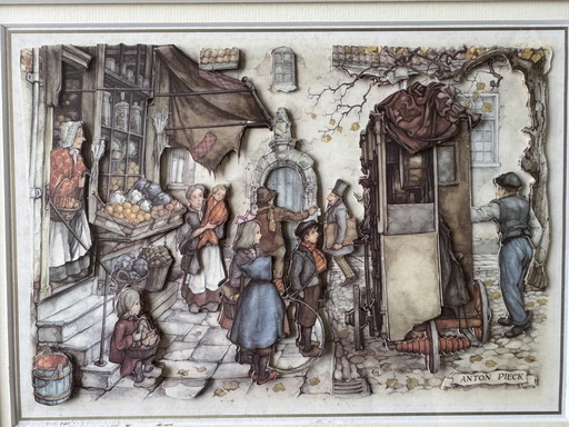 Anton Pieck 3D "Organetto per fruttivendolo"