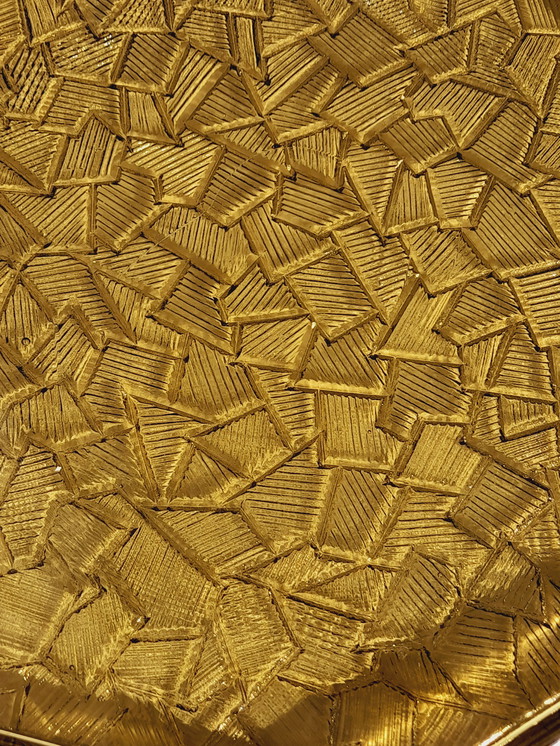 Image 1 of Bandeja de cristal ahumado Art Déco