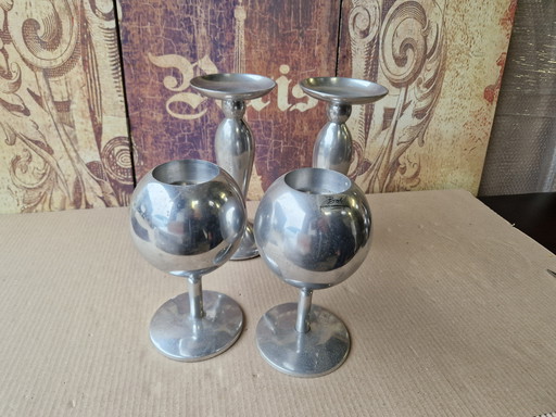 Special aluminum candlestick set from Bob