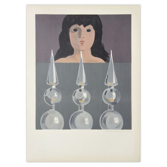 Adam Saulnier Signed Lithograph Portrait De Femme 1967 – Lithographs & prints, Paper (photo 4 of 5)