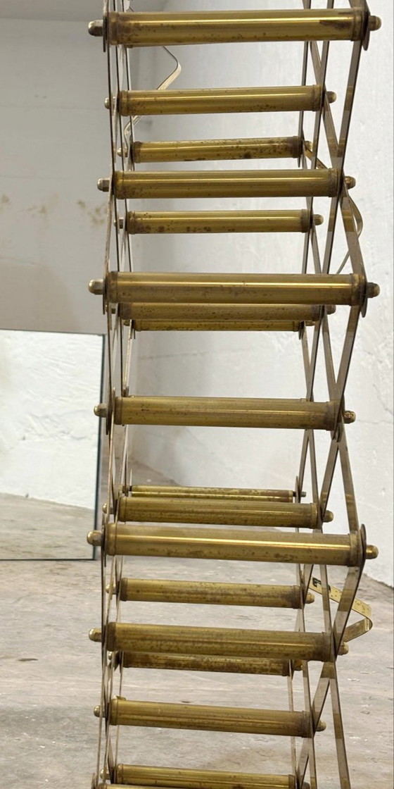 Image 1 of Vintage messing wijnrek