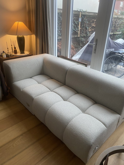 Nouveau Canapé lounge Oriane 3 places style teddy bouclé