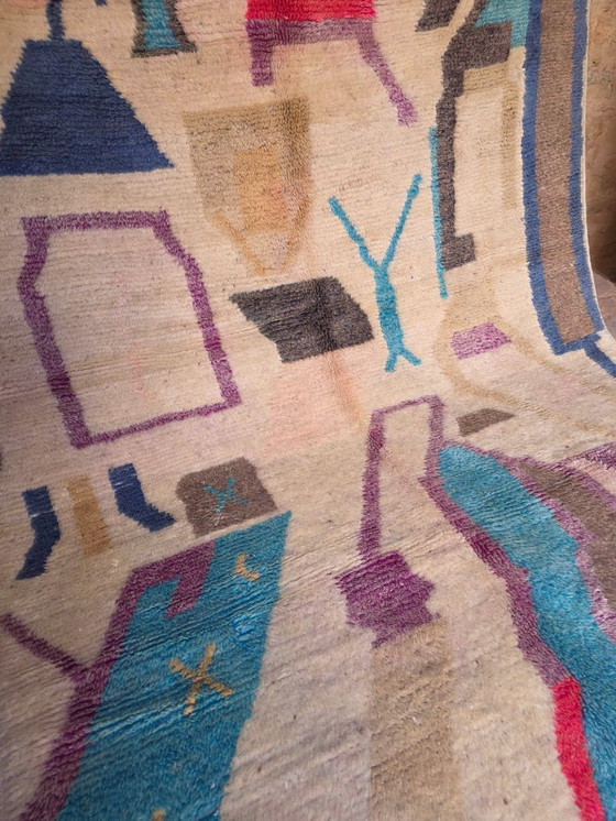 Image 1 of Alfombra Boujaad marroquí abstracta 250 x 150 cm