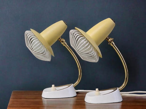 Pair of bedside lamps / table lamps, Robert Pfäffle, 1950s