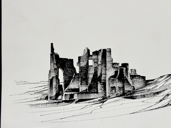 Image 1 of Eugène Eechaut (1928-2019) - Landscape in Ink (1970)
