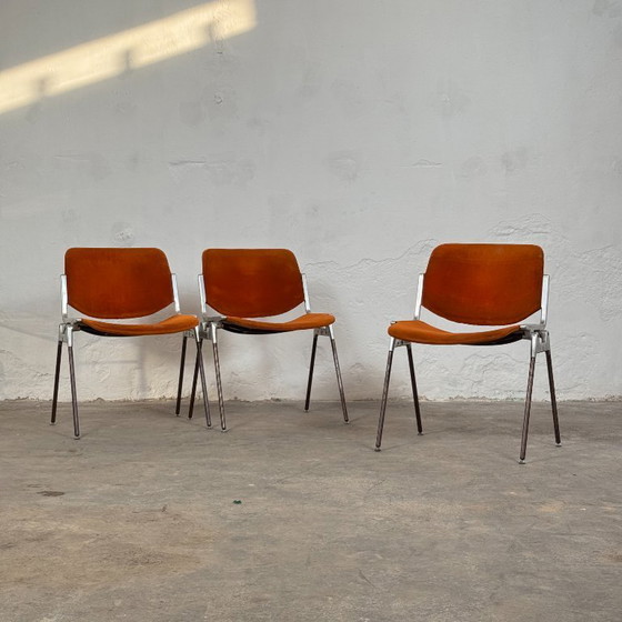 Image 1 of Set of 4 Giancarlo Piretti DSC 106 Chairs for Castelli, 1970s