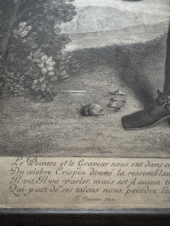Image 1 of 18th century engraving by Crispin