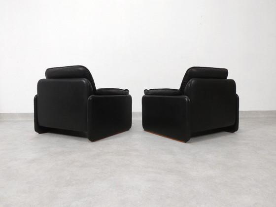 De Sede DS61 Sessel - schwarzes Leder, Vintage (Foto 9 von 15)