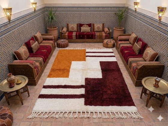 Luxe handgemaakt Marokkaans tapijt – Authentiek Atlas-vakmanschap 200cmx300cm – Vloerkleden en tapijten (photo 4 of 7)