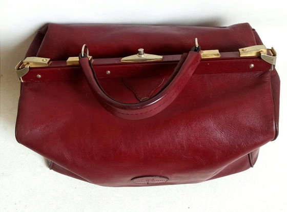 Borsa da viaggio Jacques Esterel Anni '70, Borse da viaggio, Pelle, Metallo, Rosso (foto 5 di 10)