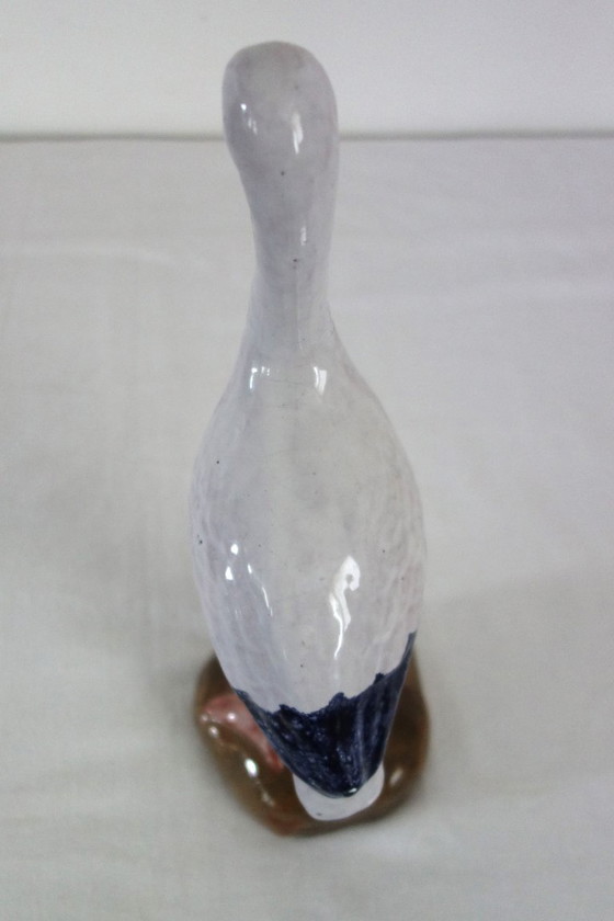 Image 1 of Vintage ceramic stork from the 1950s/60s